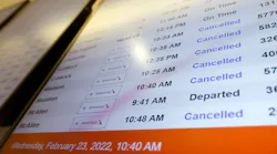About a fifth of all flights in and out of DFW International Airport -- about 350 in all -- were canceled Monday, according to flight-tracker Flightaware.com.