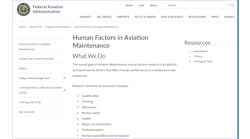 Figure 1. FAA Maintenance HF Website Home Page