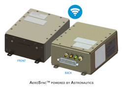 Astronautics announces the launch of its AeroSync Mission (AEC115) connectivity solution and branding of its AeroSync connectivity product line at HAI Heli-Expo 2022. AeroSync is a next-generation of secure and integrated connectivity products that enable quick and reliable data transmission for crews and passengers operating in demanding helicopter environments.