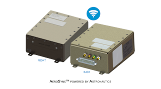 Astronautics announces the launch of its AeroSync Mission (AEC115) connectivity solution and branding of its AeroSync connectivity product line at HAI Heli-Expo 2022. AeroSync is a next-generation of secure and integrated connectivity products that enable quick and reliable data transmission for crews and passengers operating in demanding helicopter environments.