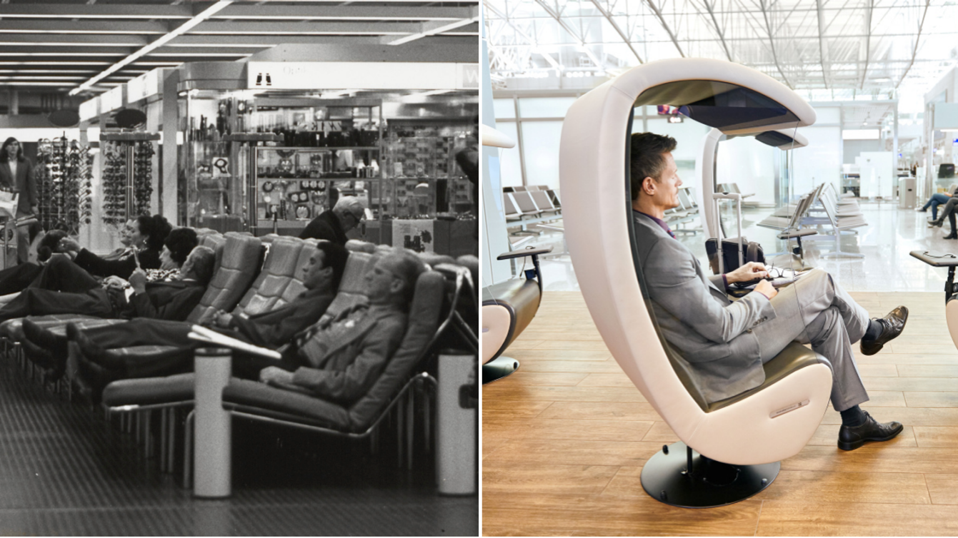 From leather-upholstered recliners to futuristic cocoons: nowadays, passengers not only find chairs that offer comfortable seating but also useful features, such as chargers for smartphones and tablets.