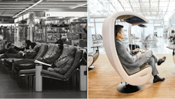 From leather-upholstered recliners to futuristic cocoons: nowadays, passengers not only find chairs that offer comfortable seating but also useful features, such as chargers for smartphones and tablets. From leather-upholstered recliners to futuristic cocoons: nowadays, passengers not only find chairs that offer comfortable seating but also useful features, such as chargers for smartphones and tablets.