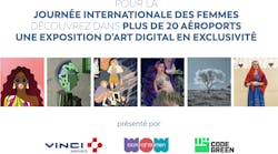 VINCI Airports, in collaboration with CODE GREEN and WORLD OF WOMEN, are celebrating International Women&rsquo;s Day by organizing the first-ever NFT exhibition worldwide showing the work of 22 incredible artists into more than 20 airports simultaneously in Costa Rica, Dominican Republic, France, Japan, Portugal and Serbia.