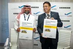 Saudia Aerospace Engineering Industries (SAEI) and Liebherr-Aerospace intensify their collaboration by renewing their current component service agreement and signing a new General Term Agreement for heat exchanger services. Saudia Aerospace Engineering Industries (SAEI) and Liebherr-Aerospace intensify their collaboration by renewing their current component service agreement and signing a new General Term Agreement for heat exchanger services.