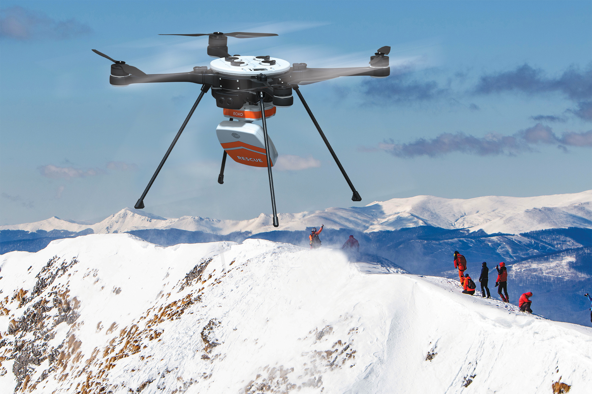 ARTEMIS airborne capabilities are available for use on manned rotary and fixed-wing platforms and drones. Image shows ARTEMIS deployed on Teledyne FLIR&rsquo;s SkyRanger R70 drone.