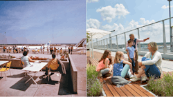 An enduring attraction for the whole family: from the very beginning, it was possible to observe aircraft up-close. Today, the public enjoy excellent views of the apron from the Visitors’ Terrace in Terminal 2. An enduring attraction for the whole family: from the very beginning, it was possible to observe aircraft up-close. Today, the public enjoy excellent views of the apron from the Visitors’ Terrace in Terminal 2.