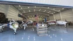 KSNL Aero's hangar. KSNL Aero's hangar.