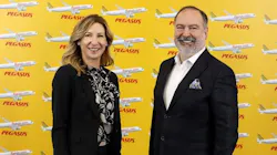 Mehmet T. Nane (right), chief executive officer (CEO) of Pegasus Airlines, was elected vice chairperson of the board (Managing Director) following the company’s Ordinary Meeting of the General Assembly held on March 31. Güliz Öztürk, chief commercial officer (CCO) of Pegasus Airlines, has been appointed as CEO to succeed Nane in this role, effective May 1. Öztürk will become the first woman CEO in the air transport industry in the history of Turkish civil aviation. Mehmet T. Nane (right), chief executive officer (CEO) of Pegasus Airlines, was elected vice chairperson of the board (Managing Director) following the company’s Ordinary Meeting of the General Assembly held on March 31. Güliz Öztürk, chief commercial officer (CCO) of Pegasus Airlines, has been appointed as CEO to succeed Nane in this role, effective May 1. Öztürk will become the first woman CEO in the air transport industry in the history of Turkish civil aviation.