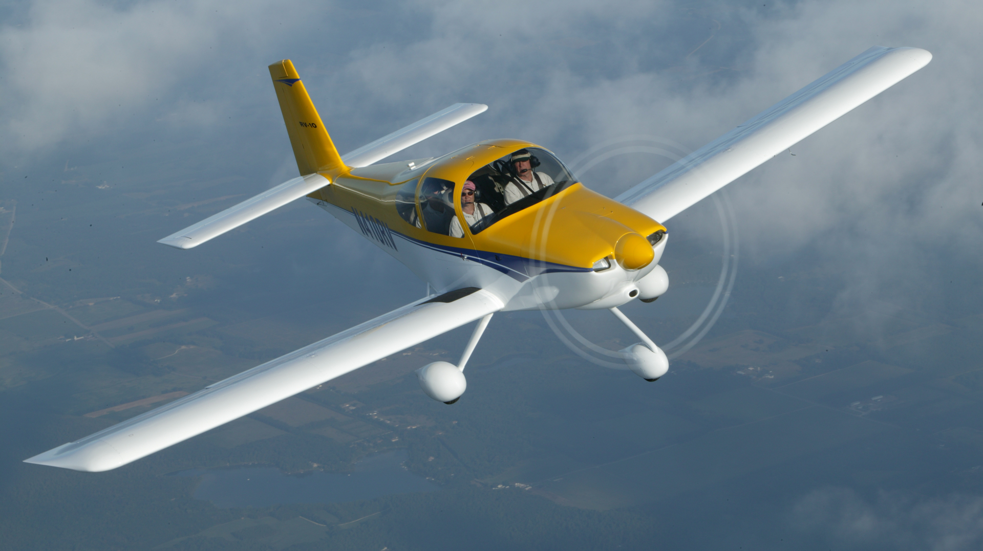 RV-10 N410RV pictured. Van's RV is celebrating its 50th anniversary.