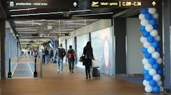 First passengers in Pier C at Belgrade airport First passengers in Pier C at Belgrade airport