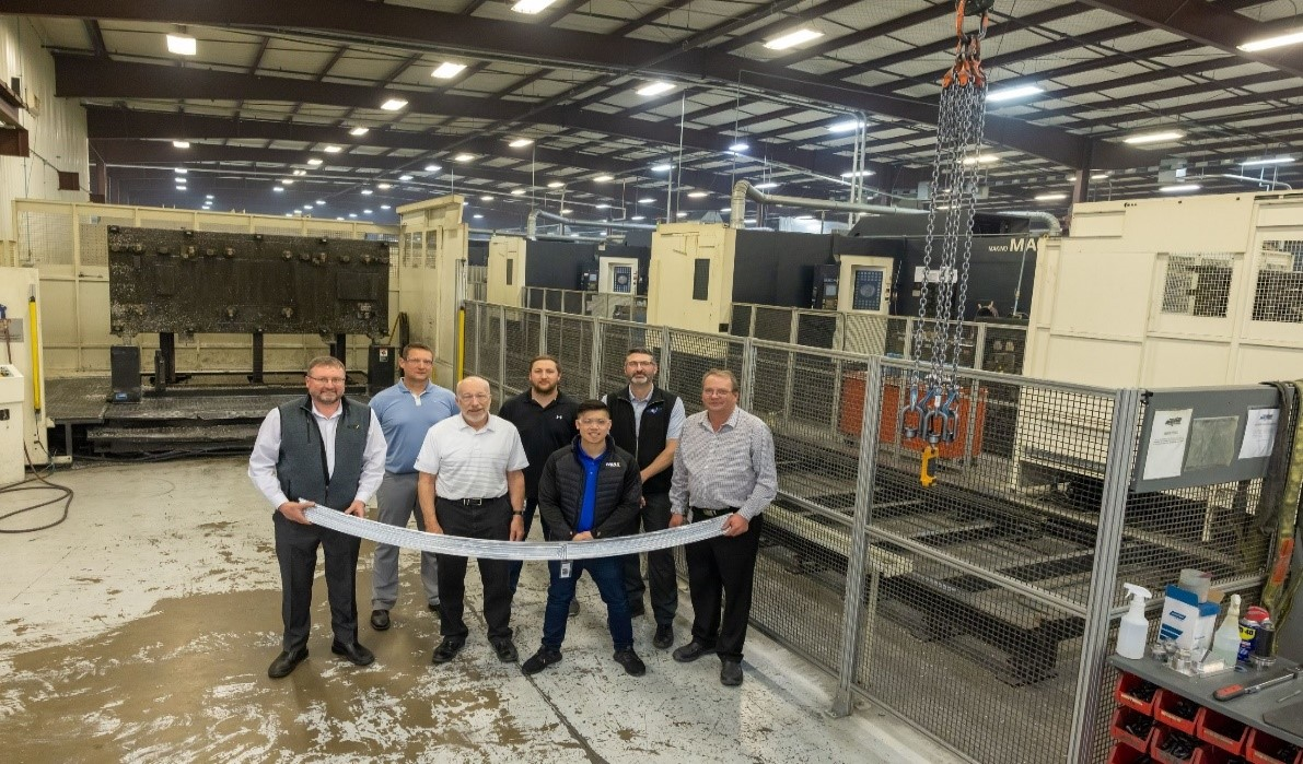 Kansas Modification Center (KMC) has produced the first structural parts for its 777 passenger&dash;to&dash;freighter (P2F) conversion program. The parts were machined by Dynamic NC.