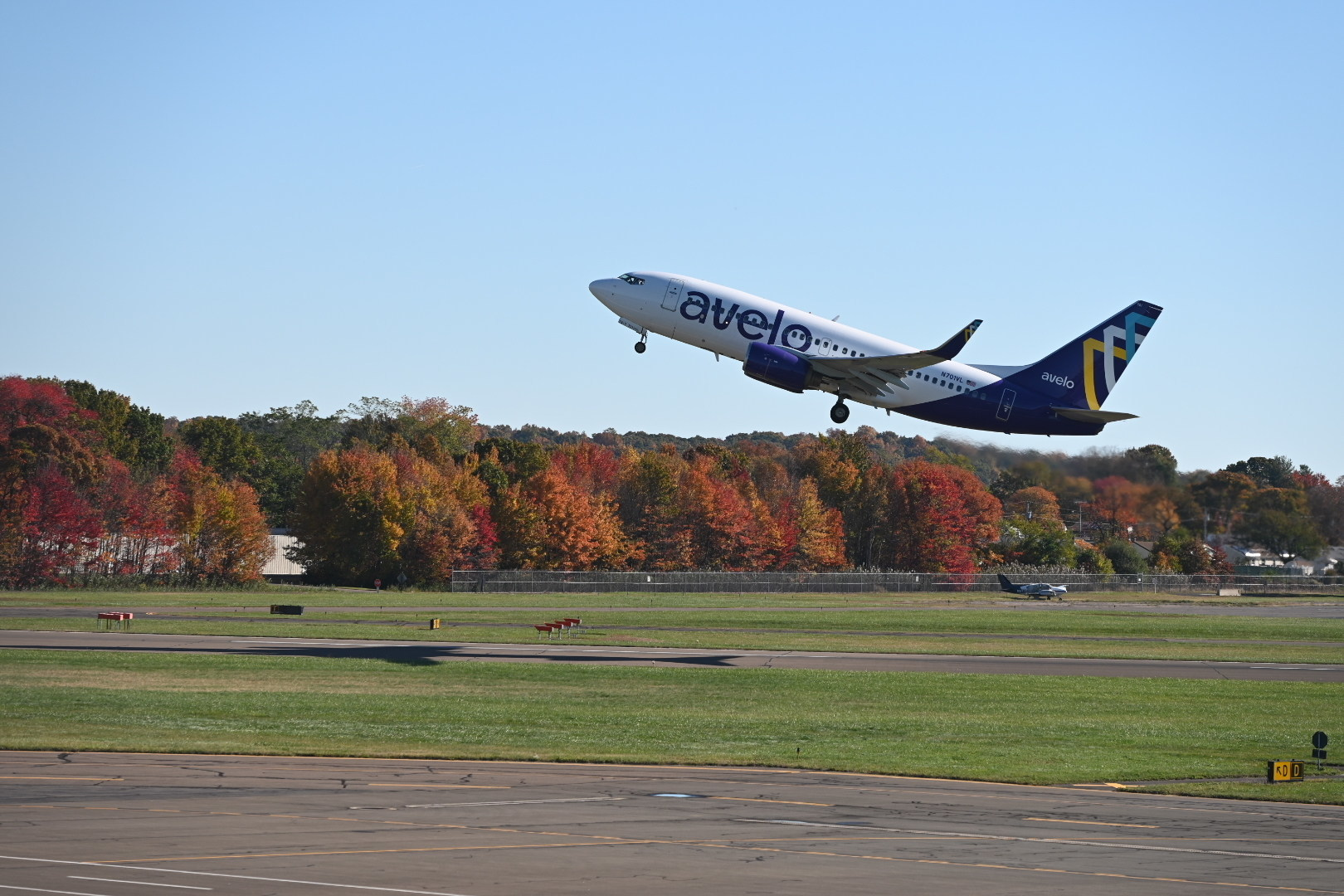 Avelo Airlines East Coast flight departing Tweed-New Haven Airport (HVN), Avelo's new East Coast Base in Southern Connecticut.