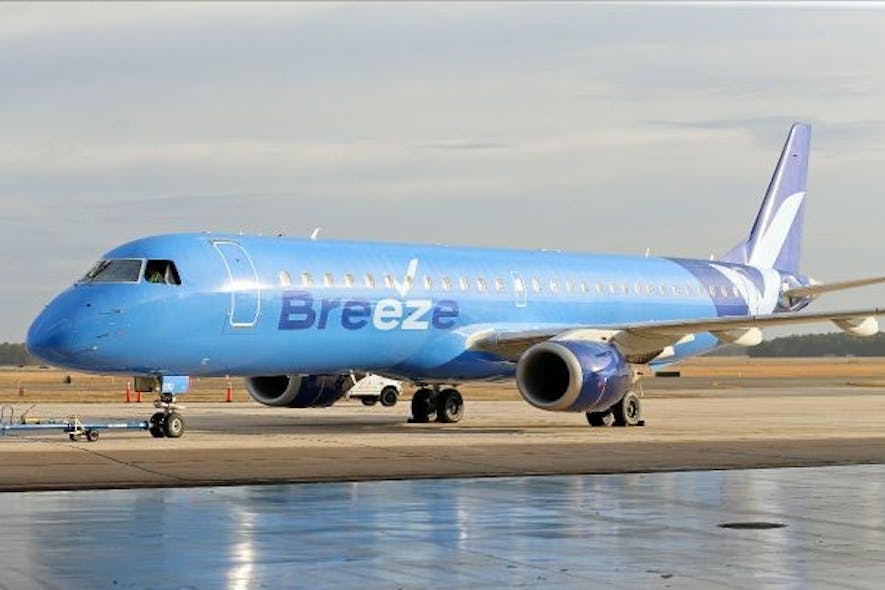 Breeze Airways to introduce a new nonstop route from New Orleans to Savannah.