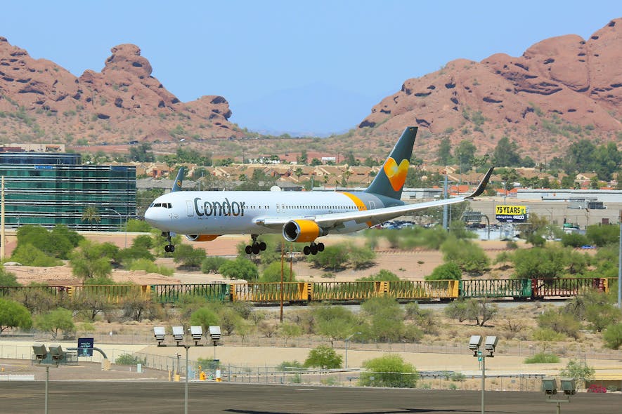 After a two-year hiatus due to the COVID-19 pandemic, Phoenix Sky Harbor International Airport looks forward to welcoming Condor Airlines back to Phoenix. Beginning May 21, Condor Airlines will resume its nonstop Phoenix-Frankfurt flight.