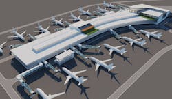 The Metropolitan Washington Airports Authority is proposing a new concourse at Washington Dulles International Airport to replace outdoor boarding areas currently used by regional flights, upgrade aircraft service facilities and bring new conveniences and amenities to passengers.