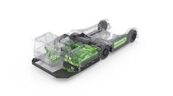 The insides of Goldhofer’s new PHOENIX towbarless aircraft tractor. The insides of Goldhofer’s new PHOENIX towbarless aircraft tractor.