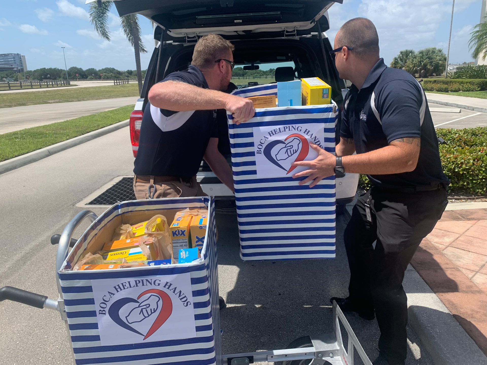 Boca Raton Airport Management Robert Pratt, Operations Coordinator and Travis Bryan, Operations Director.