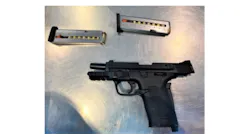BOS TSO’s detected this .380 caliber firearm and two magazines containing a total of 18 rounds on Monday, April 11, 2022.