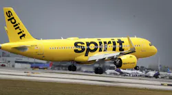 A Spirit Airlines plane lands at Fort Lauderdale-Hollywood International Airport. The Miramar-based discount carrier, citing antitrust concerns, announced its board of directors had decided a buyout offer by JetBlue Airways was not superior to a bid by Frontier Airlines of Denver.