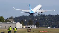 The final version of the 737 Max, the Max 10, takes off from Renton Airport in Renton, WA on its first flight Friday, June 18, 2021. The final version of the 737 Max, the Max 10, takes off from Renton Airport in Renton, WA on its first flight Friday, June 18, 2021.