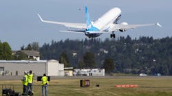 The final version of the 737 Max, the Max 10, takes off from Renton Airport in Renton, WA on its first flight Friday, June 18, 2021. The final version of the 737 Max, the Max 10, takes off from Renton Airport in Renton, WA on its first flight Friday, June 18, 2021.