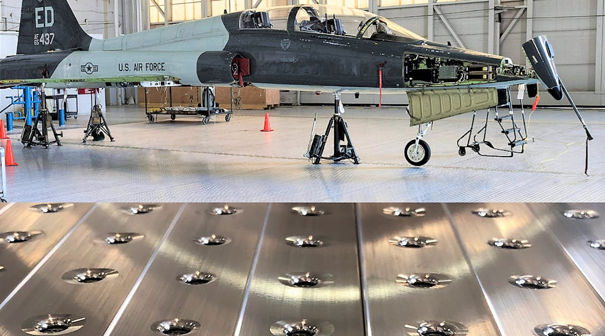 Ignitable Liquid Drainage Floor Assembly (ILDFA) for MRO Hangars