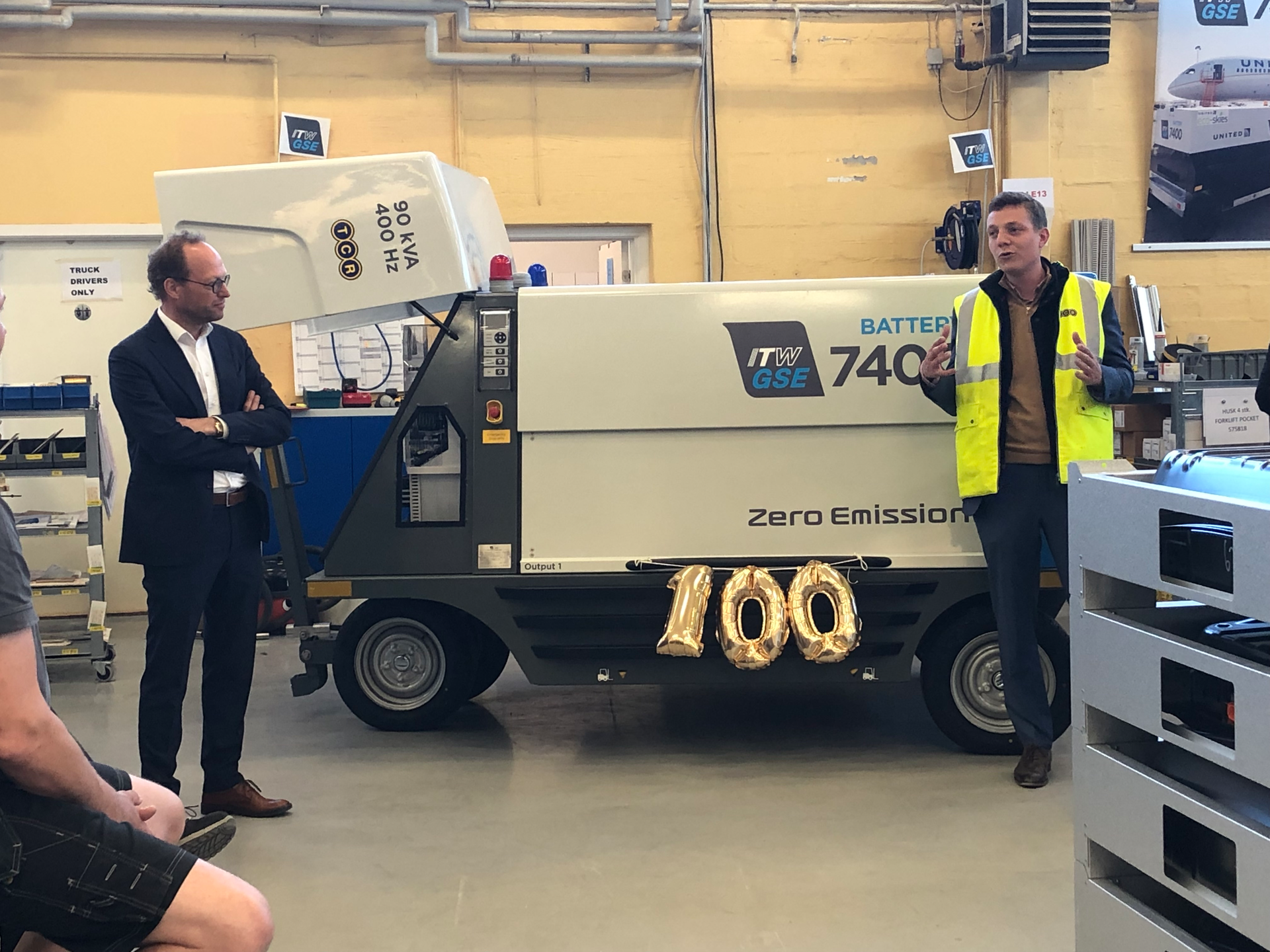 TCR asset director Arnaud Dewit (right) and sales director Lars Vestergaard, ITW GSE.