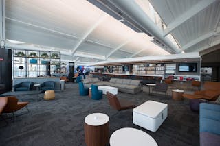 United Airlines unveiled it&apos;s new Premium Lounge in Terminal C at Newark Liberty International Airport on Wednesday May 18.