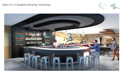 Local favorite 3 Daughters Brewing will open June 2nd at St. Pete-Clearwater International Airport for departing travelers in Gates 2-6 post-security passenger area. Local favorite 3 Daughters Brewing will open June 2nd at St. Pete-Clearwater International Airport for departing travelers in Gates 2-6 post-security passenger area.