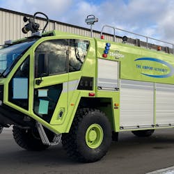 The Commonwealth of The Bahamas have taken delivery of four Oshkosh Airport Products Striker 4x4 ARFF vehicles. The Commonwealth of The Bahamas have taken delivery of four Oshkosh Airport Products Striker 4x4 ARFF vehicles.