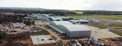 London Oxford Airport's newest hangar. London Oxford Airport's newest hangar.