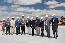 Sheltair Aviation celebrated hosting a hangar expansion ceremony to mark a milestone in the development of a new 30,000 square foot hangar at the Savannah/Hilton Head International Airport. Sheltair Aviation celebrated hosting a hangar expansion ceremony to mark a milestone in the development of a new 30,000 square foot hangar at the Savannah/Hilton Head International Airport.