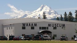 Majestic Mount Hood overlooks the Western Antique Aeroplane & Automobile Museum (WAAAM) at Hood River, Ore., where thousands of people come each year to see many one-of-a-kind antique vehicles and aircraft. Majestic Mount Hood overlooks the Western Antique Aeroplane & Automobile Museum (WAAAM) at Hood River, Ore., where thousands of people come each year to see many one-of-a-kind antique vehicles and aircraft.