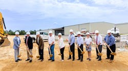 Groundbreaking ceremony for the Moore County Airport Hangar Expansion Project.