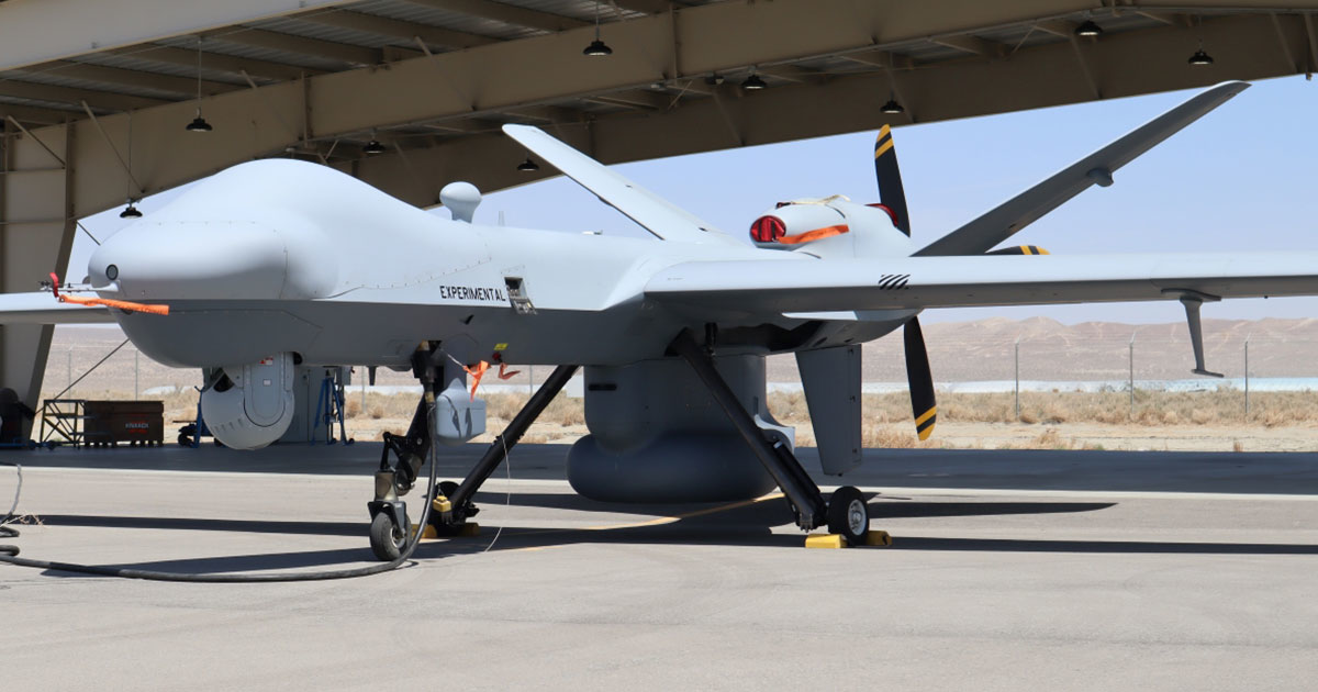General Atomics Aeronautical Systems, Inc. (GA-ASI) has integrated the Leonardo Seaspray 7500E V2 multi-mode radar onto an MQ-9A Block 5 Remotely Piloted Aircraft.