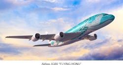 Airbus A380, &apos;FLYING HONU&apos;.