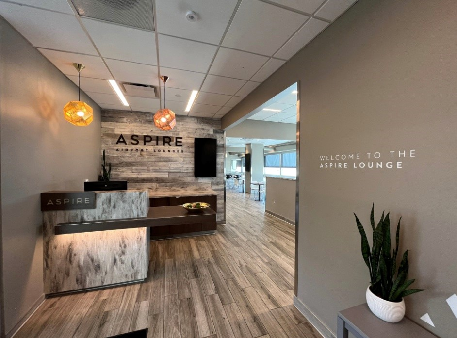 New premium lounges at Ontario International Airport.
