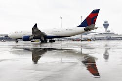 Airbus A330-200 shortly before Friday's takeoff when it resumed service to Detroit from MUC. Airbus A330-200 shortly before Friday's takeoff when it resumed service to Detroit from MUC.