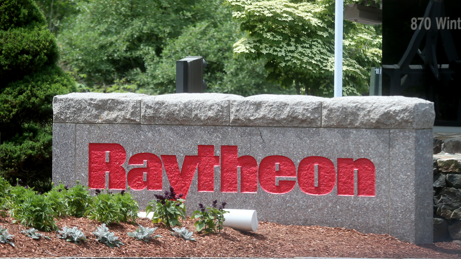 WALTHAM MA. - JUNE 10: Raytheon on June 10, 2019 in Waltham, MA.