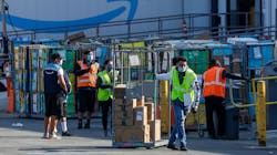 With mega-warehouses and their truck traffic adding to pollution in places such as the Inland Empire, drone deliveries have been mentioned as a way to reduce carbon emissions. With mega-warehouses and their truck traffic adding to pollution in places such as the Inland Empire, drone deliveries have been mentioned as a way to reduce carbon emissions.