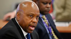 Denver International Airport CEO Phil Washington speaks during a news conference on Dec. 16, 2021, in Denver. Washington is the reported White House choice to head up the FAA.