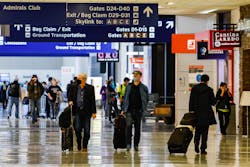 Passengers in Terminal D at DFW Airport on Tuesday, March 1, 2022.