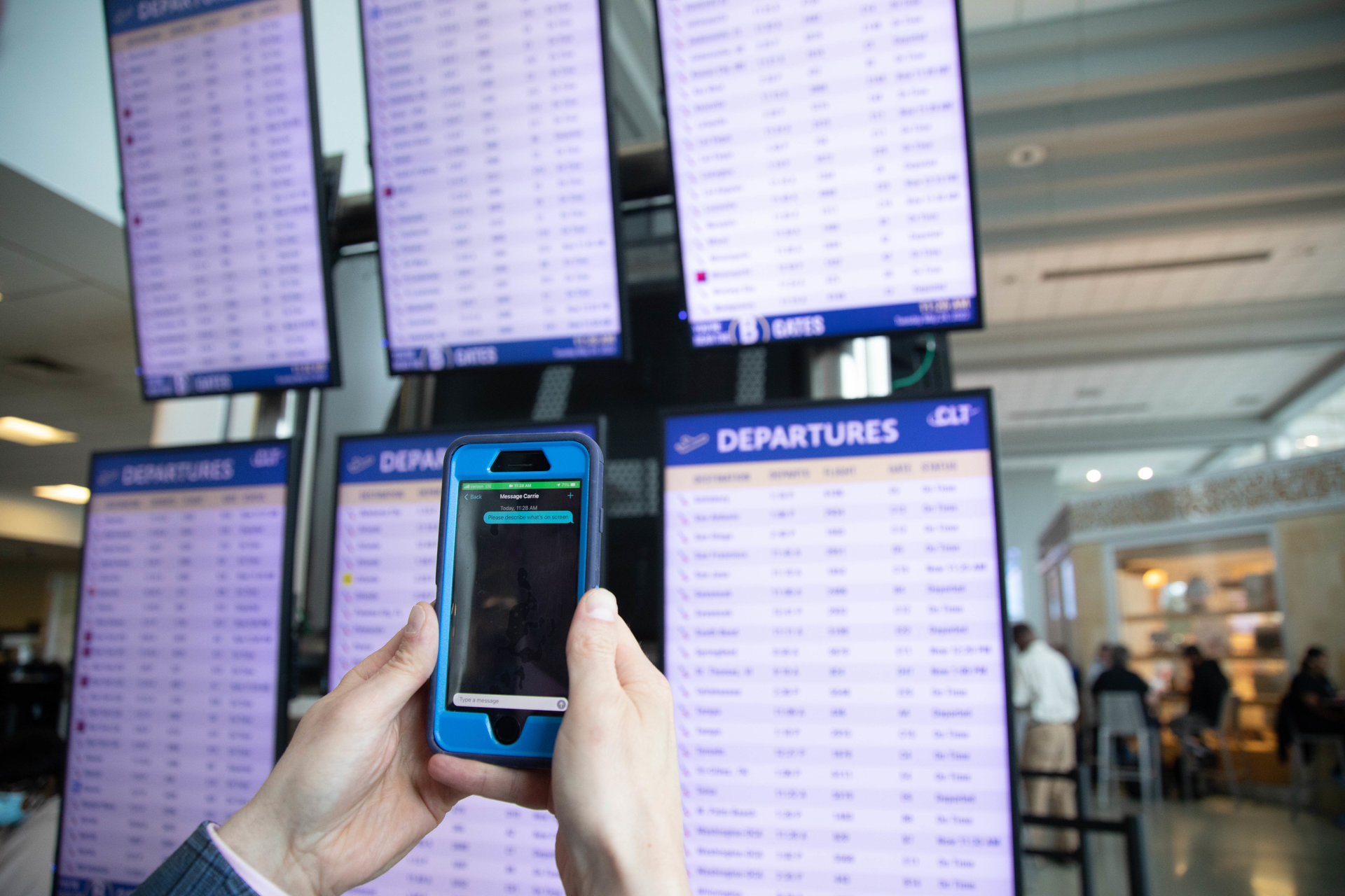 Technology provides free navigation services for passengers who are blind or have low vision.