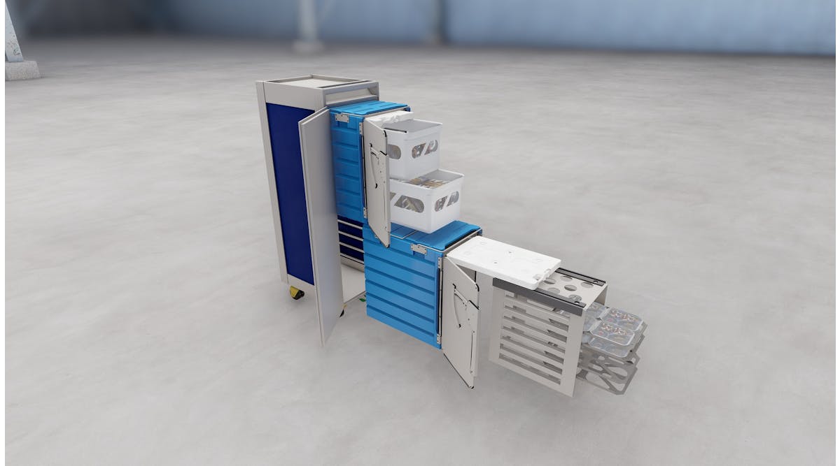 An Exploded Shot Of The Tower Cold Chain Airline Insulated Box (aib)