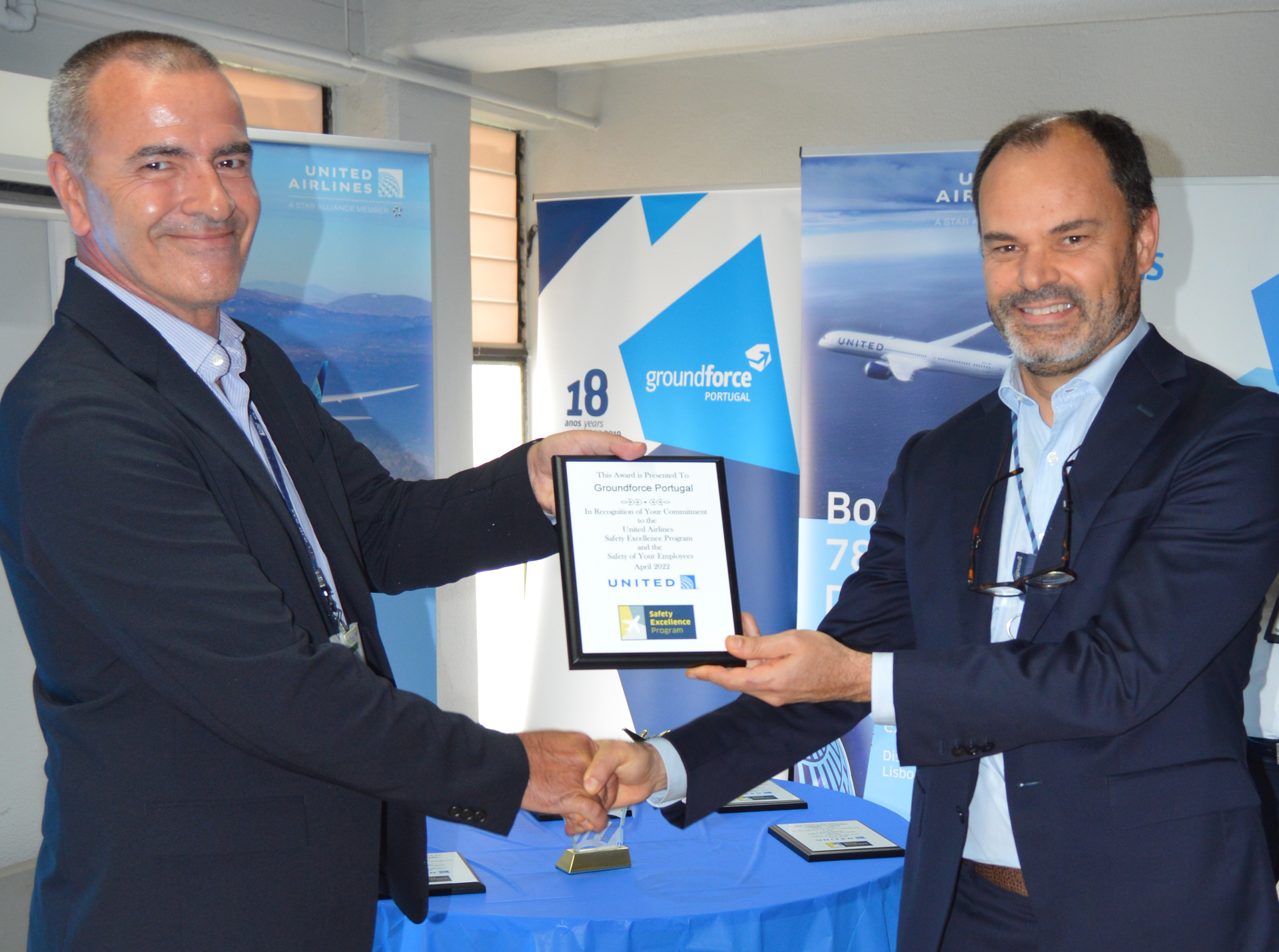 Groundforce Recebe Pr Mio De Excel Ncia Seguran A 62ac9657e0a96