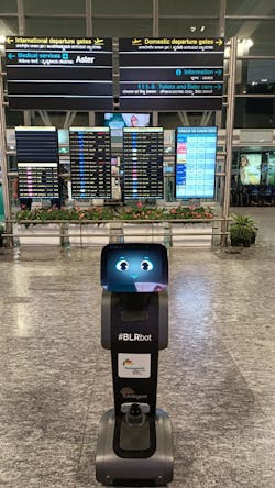 Kempegowda International Airport, Bengaluru (BLR Airport) has introduced the first-of-its-kind AI-driven, assistance robots to enhance passenger experience at BLR Airport. Kempegowda International Airport, Bengaluru (BLR Airport) has introduced the first-of-its-kind AI-driven, assistance robots to enhance passenger experience at BLR Airport.