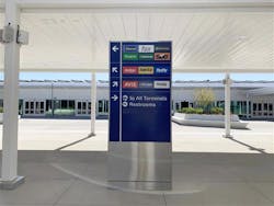 The Customer Service Plaza is on the top floor of the Consolidated Rent-A-Car facility. The Customer Service Plaza is on the top floor of the Consolidated Rent-A-Car facility.