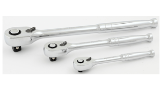 Dynamic&rsquo;s ratchets are available in 1/4-inch, 3/8-inch or 1/2-inch drive sizes with 5-, 7- and 10-inch lengths, respectively.