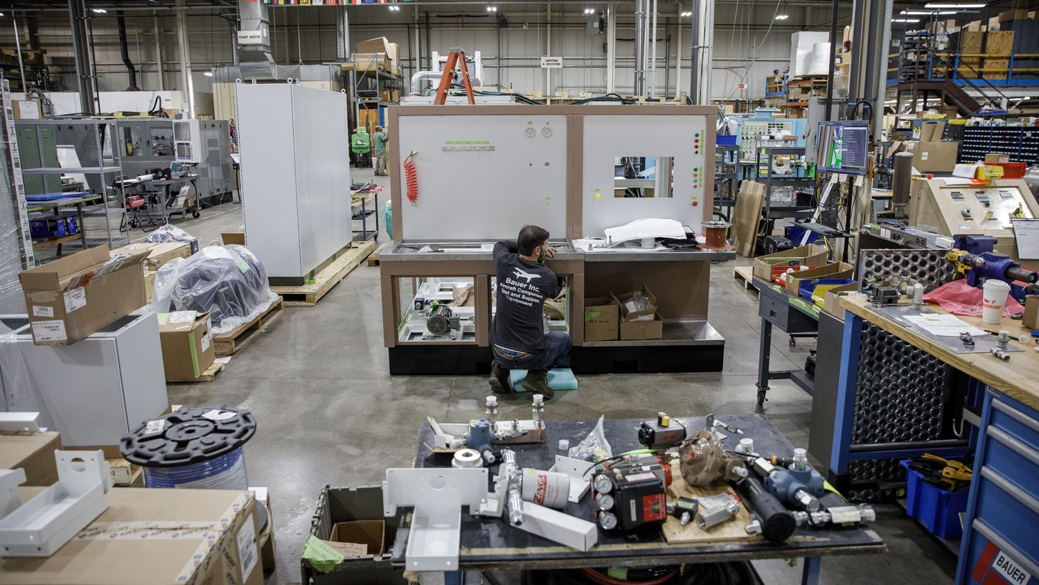 Bauer Inc. in Bristol, which began as an electrical contracting firm in the early 1900s, is expanding as aviation recovers from the pandemic and Congress boosts Pentagon spending.