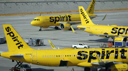 Spirit Airlines jetliners are shown at Fort Lauderdale-Hollywood International Airport in late June. The airline's shareholders voted against an offer from Denver-based Frontier Airlines, which opens the door for a possible takeover from JetBlue Airways.